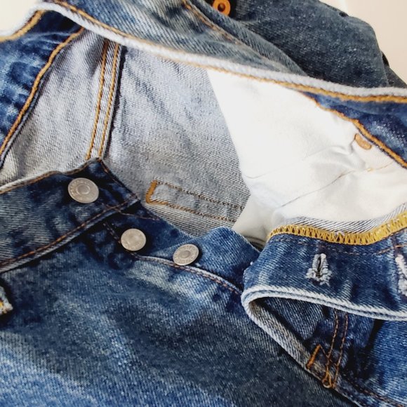 LEVI'S ORIGINAL 501 High Rise Straight Leg Jeans - Picture 10 of 11